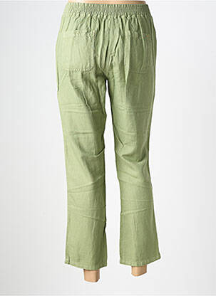 Pantalon 7/8 țesătură poplin mărime normală verde COUTURIST femeie