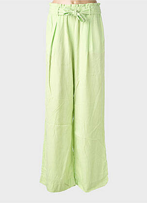 Pantalon larg țesătură poplin mărime normală verde COUTURIST femeie
