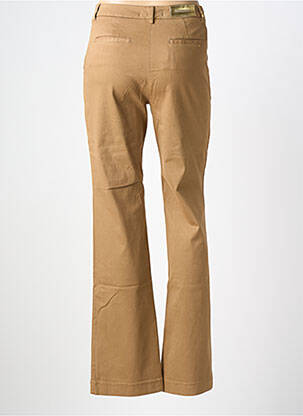 Pantalon chino țesătură poplin mărime normală maro COUTURIST femeie