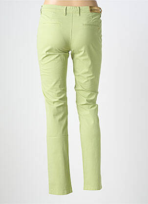 Pantalon slim țesătură poplin mărime normală verde COUTURIST femeie