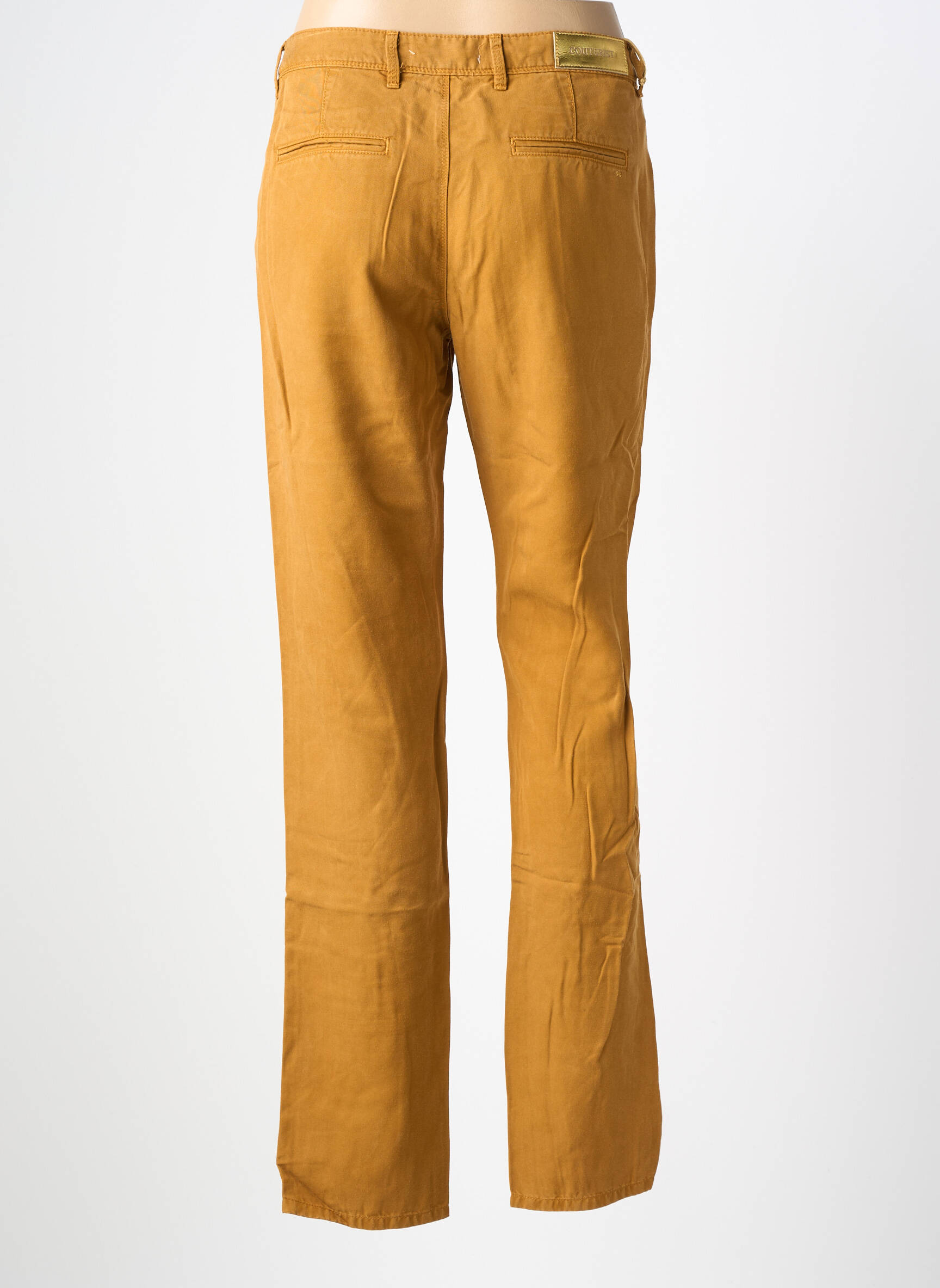 Pantalon drept țesătură poplin mărime normală maro COUTURIST femeie