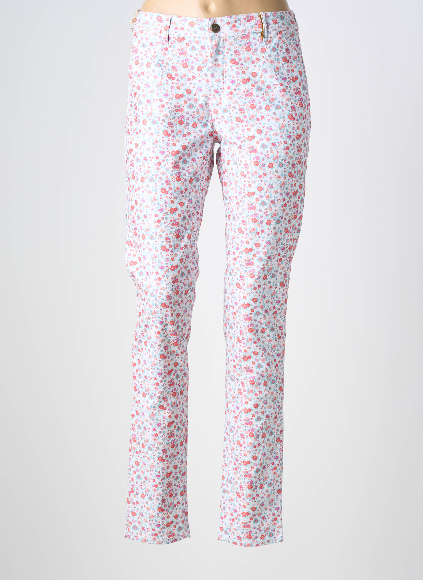 Pantalon drept elasticitate mărime normală alb COUTURIST femeie