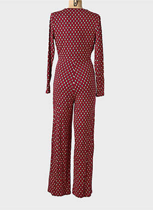 Salopetă-pantalon croială cambrată mâneci lungi roșu SURKANA femeie