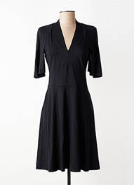 Rochie midi mâneci scurte mâneci scurte negru BLUTSGESCHWISTER femeie