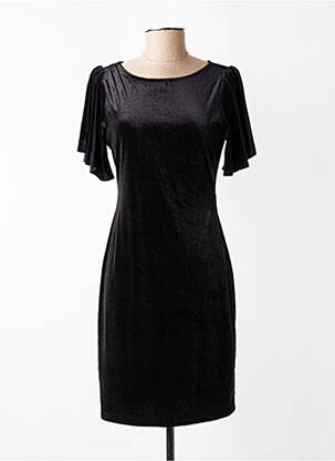 Rochie scurtă mâneci scurte mâneci scurte negru LA PETITE ETOILE femeie