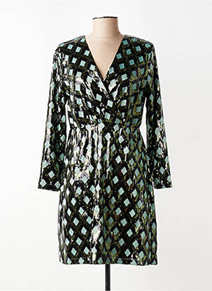 Rochie scurtă mâneci lungi mâneci lungi verde SURKANA femeie