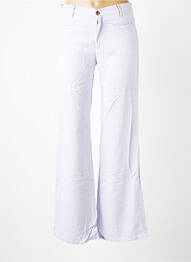 Pantalon larg țesătură poplin mărime normală violet COUTURIST femeie