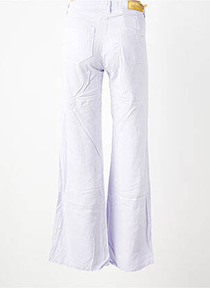 Pantalon larg țesătură poplin mărime normală violet COUTURIST femeie