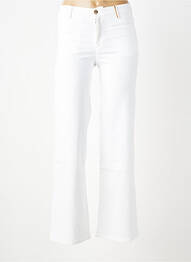 Pantalon drept elasticitate mărime normală alb COUTURIST femeie