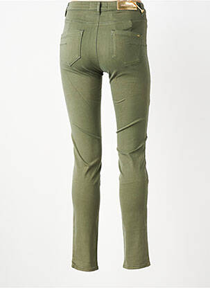 Pantalon slim țesătură poplin mărime normală verde COUTURIST femeie