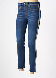 Blugi cu croială slim țesătură brută mărime normală albastru DENIM &DRESS femeie