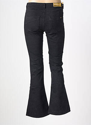 Pantalon evazat închidere cu fermoar sub clapetă cu nasturi negru COUTURIST femeie