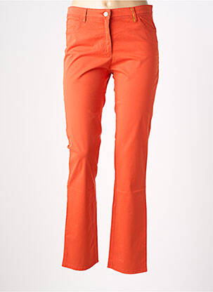 Pantalon slim buzunare portocalie COUTURIST femeie