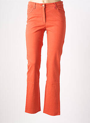 Pantalon slim buzunare portocalie COUTURIST femeie