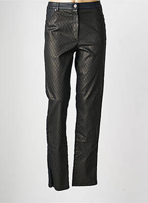 Pantalon drept elasticitate mărime normală negru PAUSE CAFE femeie