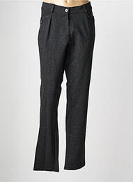 Pantalon drept elasticitate mărime normală gri CHRISTINE LAURE femeie