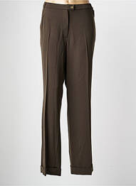 Pantalon drept elasticitate mărime normală verde QUATTRO femeie