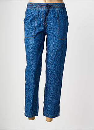 Pantalon 7/8 talie elastică mărime normală albastru OLSEN femeie