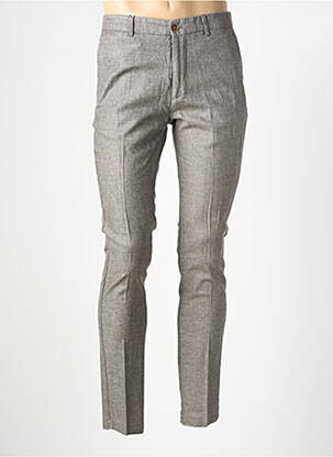 Pantalon slim țesătură melanj mărime normală gri HAFNIUM bărbat
