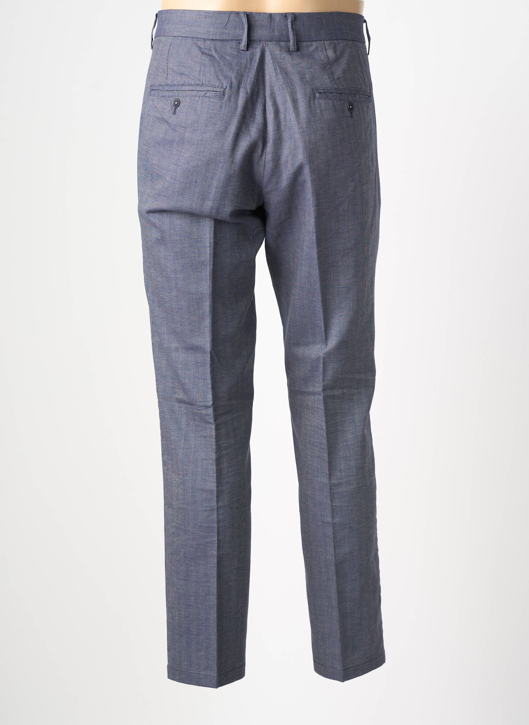 Pantalon slim țesătură poplin mărime normală albastru HAFNIUM bărbat