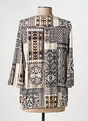 Tricou mâneci 3/4 mâneci 3/4 maro OLSEN femeie