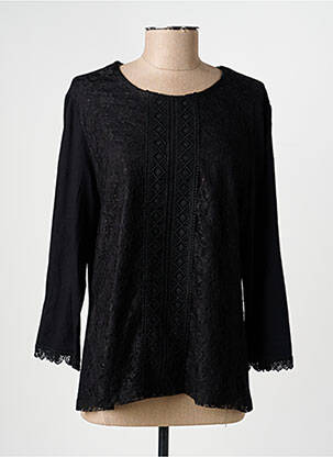 Tricou mâneci lungi mâneci lungi negru CHRISTINE LAURE femeie