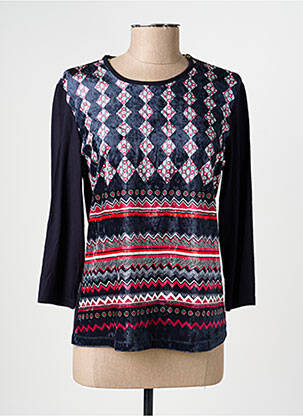 Tricou mâneci lungi mâneci lungi albastru CHRISTINE LAURE femeie