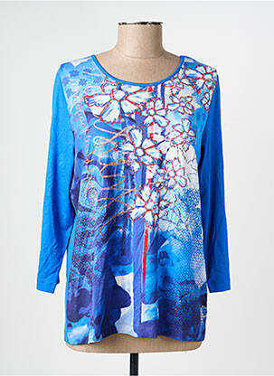 Tricou mâneci lungi mâneci lungi albastru RABE femeie