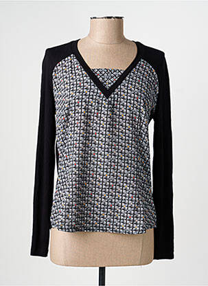 Tricou mâneci lungi mâneci lungi negru PAUPORTÉ femeie