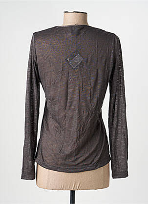 Tricou mâneci lungi mâneci lungi gri PAUSE CAFE femeie