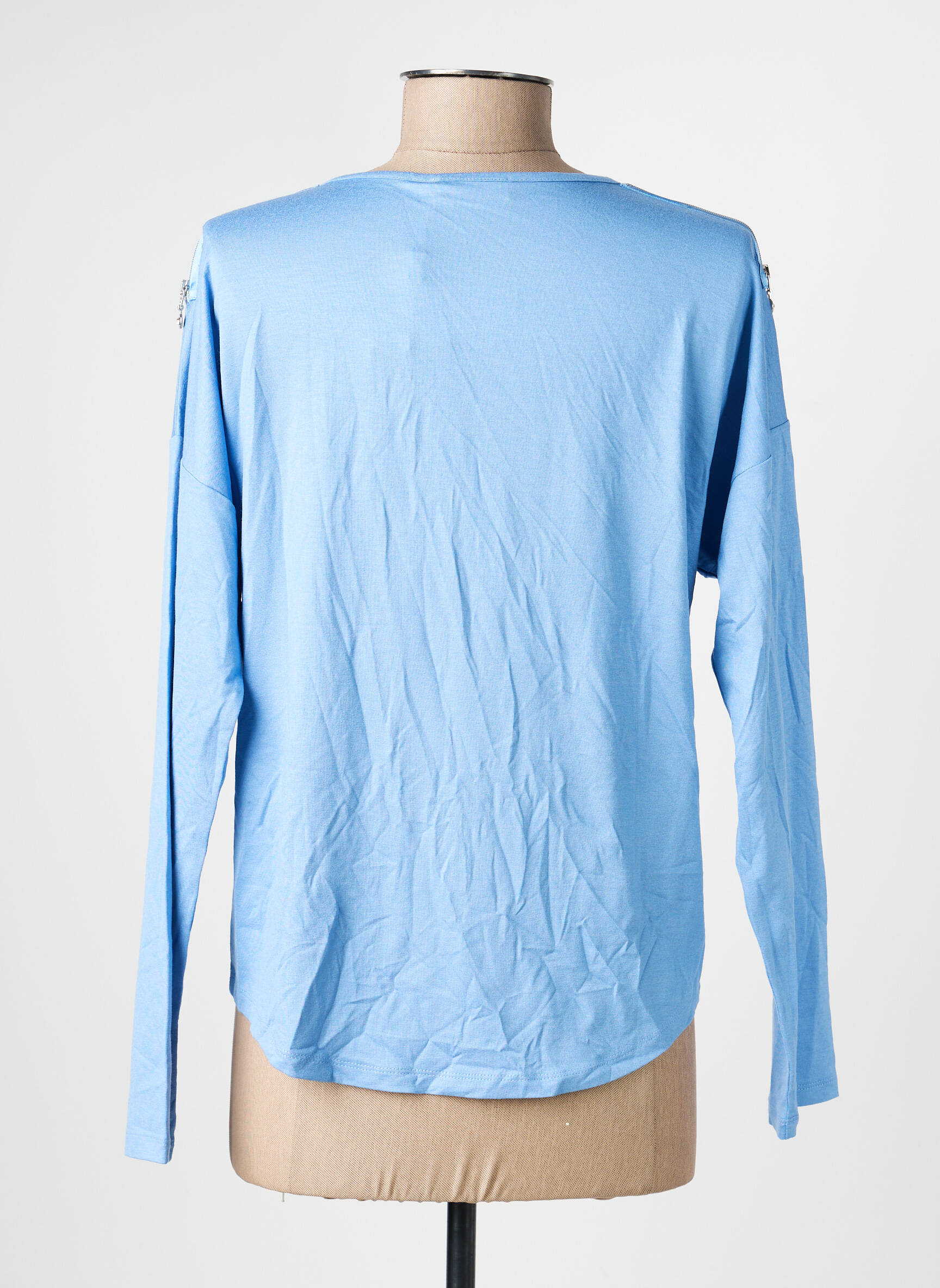 Tricou mâneci lungi mâneci lungi albastru RABE femeie