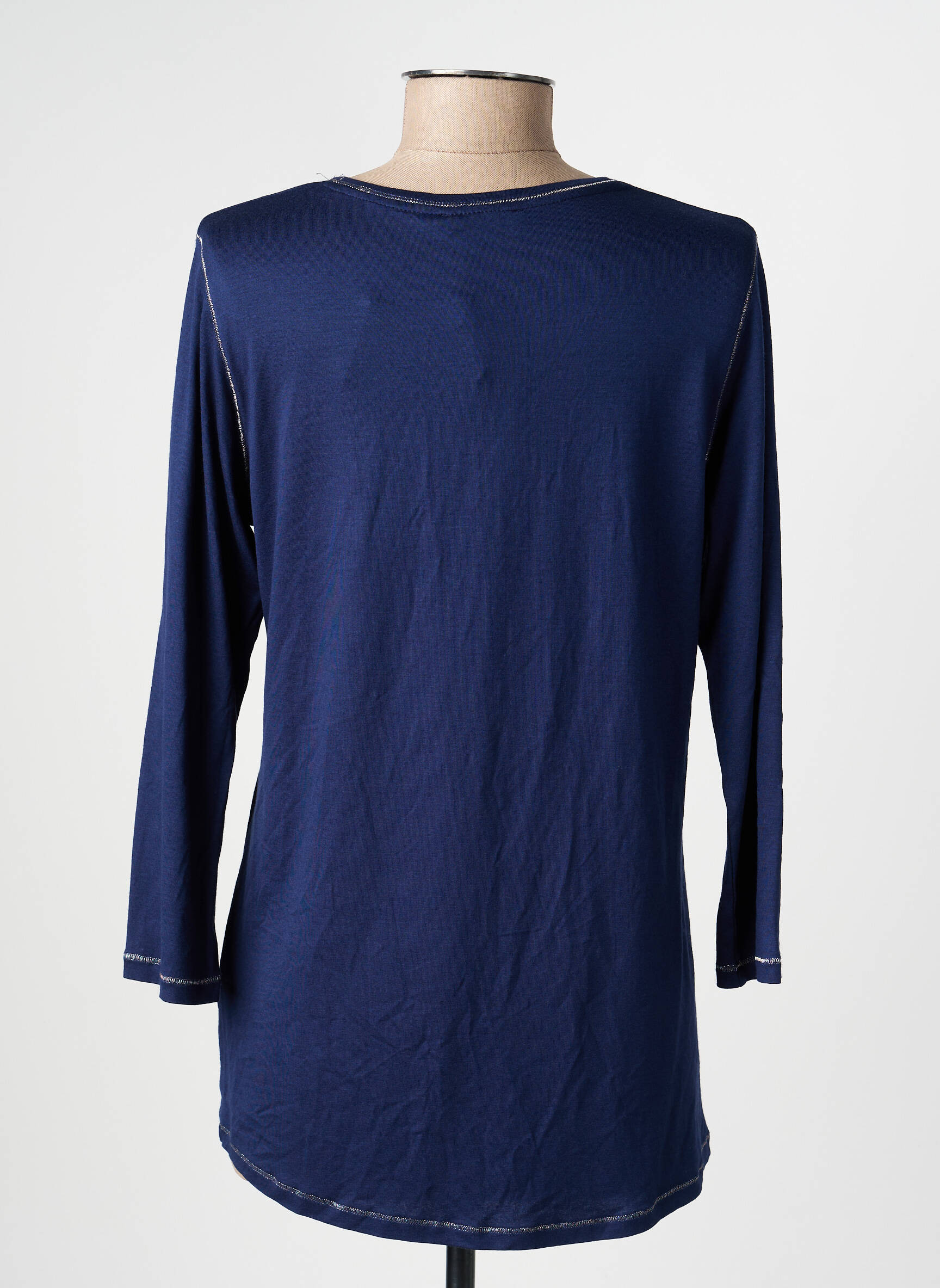Tricou mâneci lungi mâneci lungi albastru RABE femeie