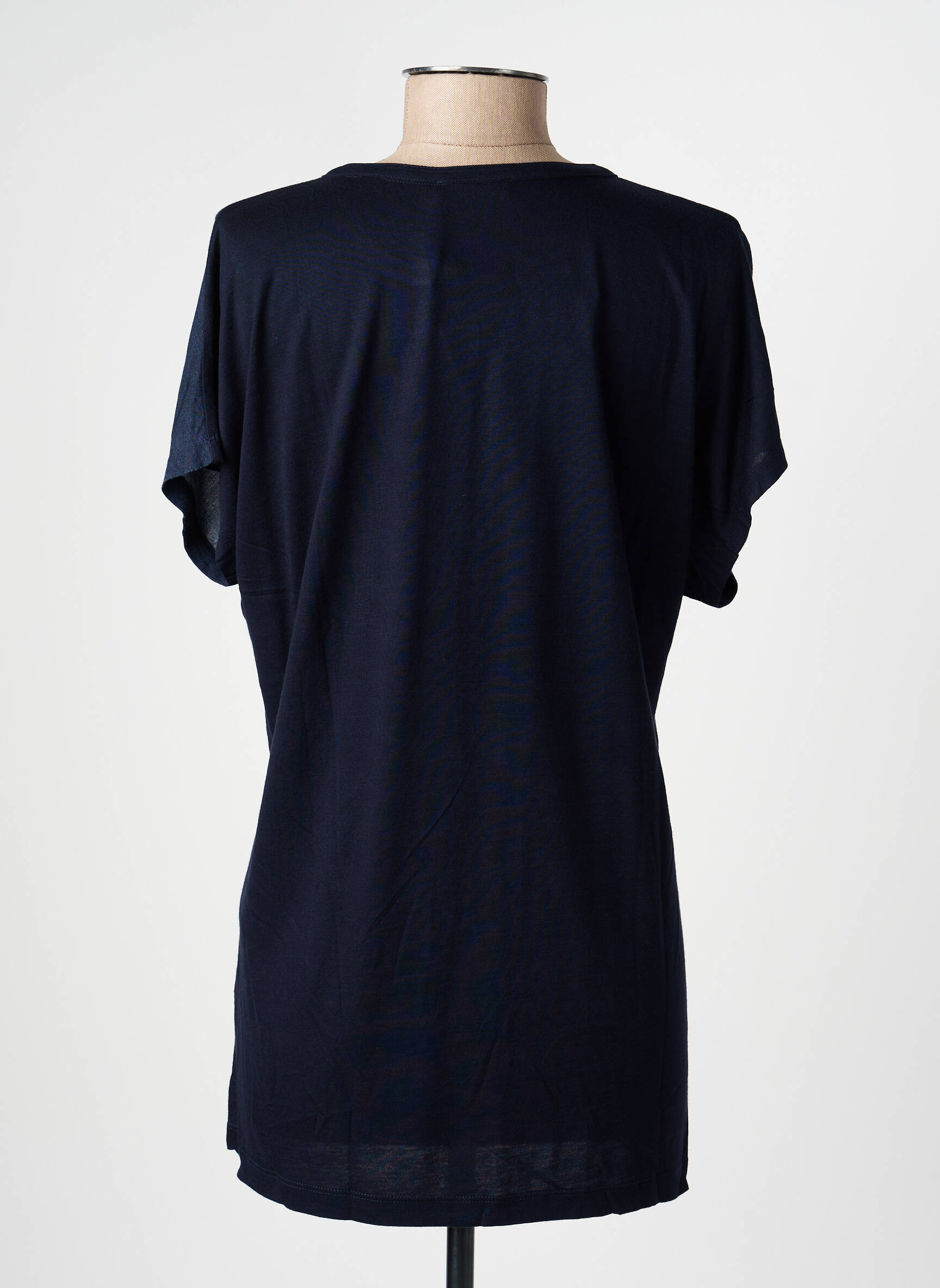 Tricou imprimeu fantezie mâneci scurte albastru OLSEN femeie