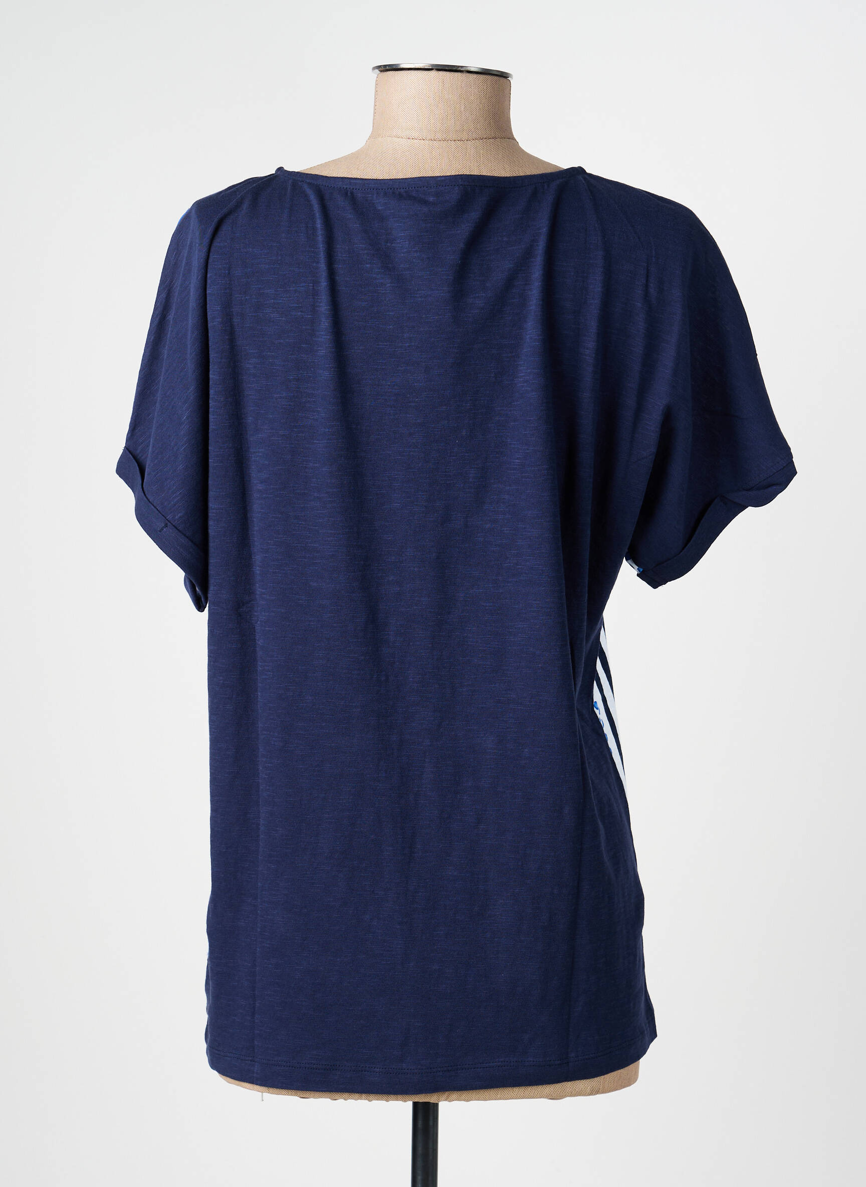 Tricou imprimeu fantezie mâneci scurte albastru OLSEN femeie