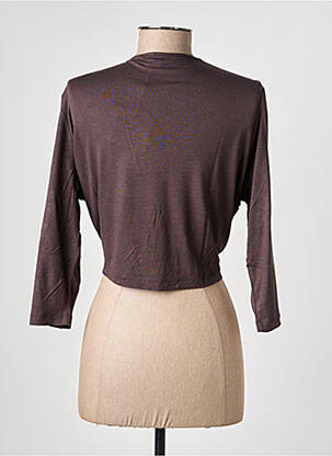 Cardigan petrecut elasticitate maro OLSEN femeie