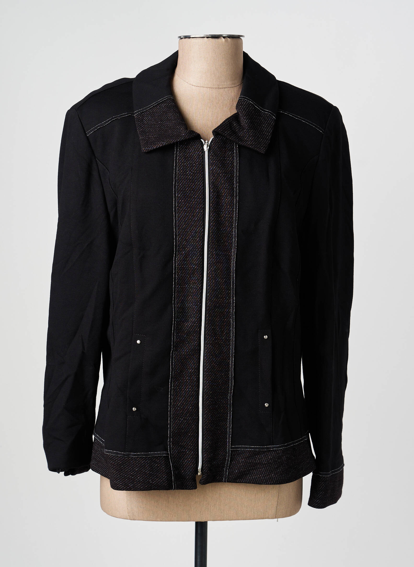 Jachete casual buzunare negru CHRISTINE LAURE femeie