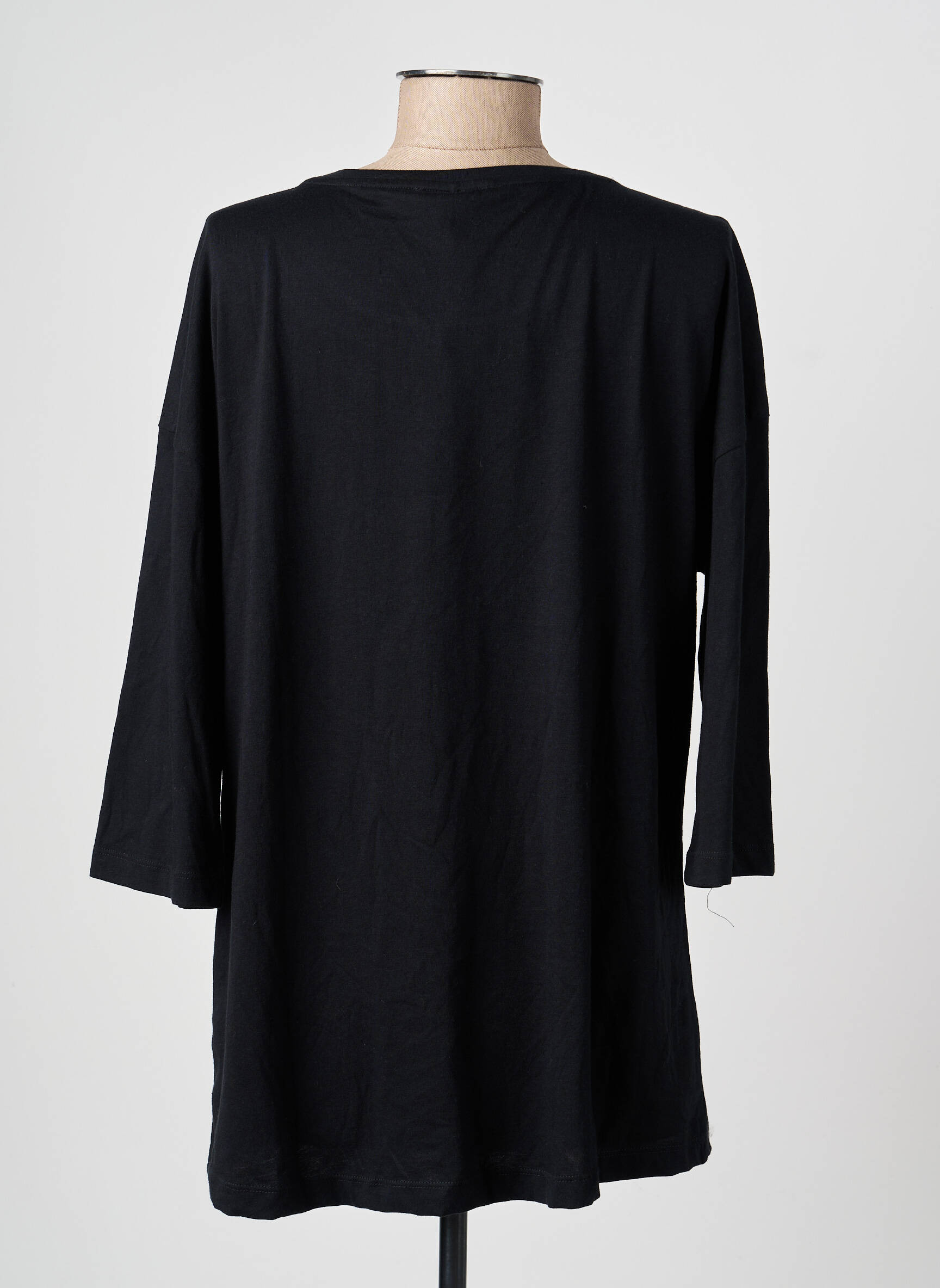 Top elasticitate mâneci lungi negru OLSEN femeie