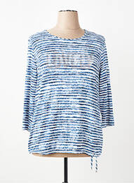 Tricou mâneci 3/4 mâneci 3/4 albastru RABE femeie