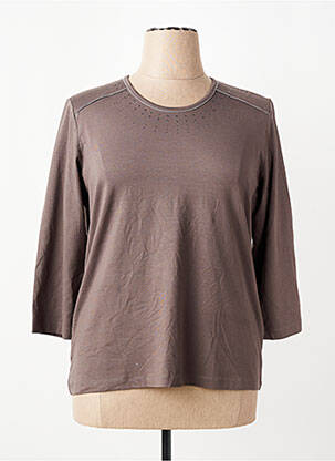 Tricou mâneci 3/4 mâneci 3/4 maro RABE femeie