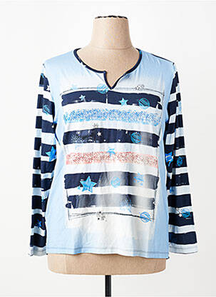 Tricou mâneci lungi mâneci lungi albastru THOMAS RABE femeie