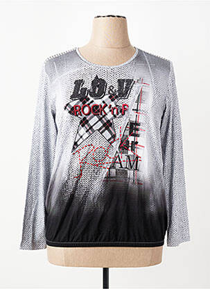Tricou mâneci lungi mâneci lungi gri RABE femeie