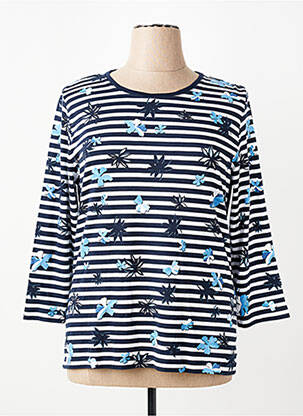 Tricou mâneci 3/4 mâneci 3/4 albastru RABE femeie