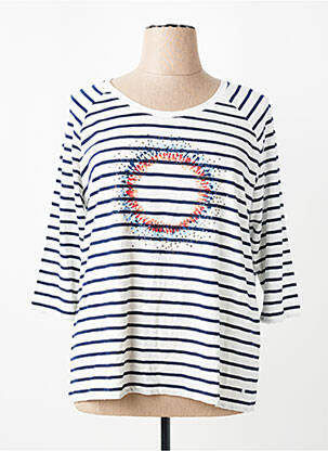 Tricou mâneci 3/4 mâneci 3/4 albastru OLSEN femeie