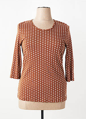 Tricou mâneci 3/4 mâneci 3/4 maro OLSEN femeie