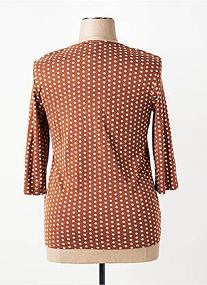 Tricou mâneci 3/4 mâneci 3/4 maro OLSEN femeie