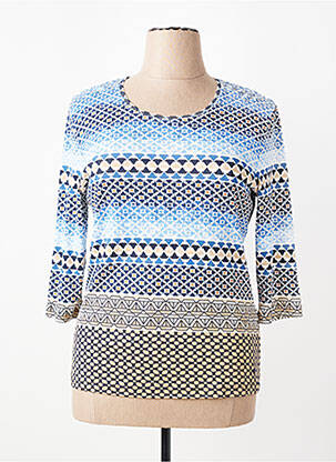 Tricou mâneci 3/4 mâneci 3/4 albastru OLSEN femeie