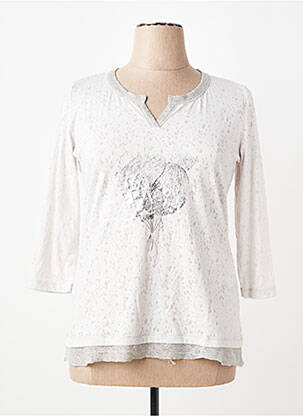 Tricou mâneci 3/4 mâneci 3/4 gri THOMAS RABE femeie