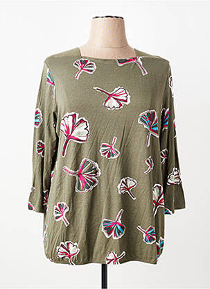 Tricou mâneci 3/4 mâneci 3/4 verde RABE femeie