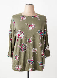 Tricou mâneci 3/4 mâneci 3/4 verde RABE femeie