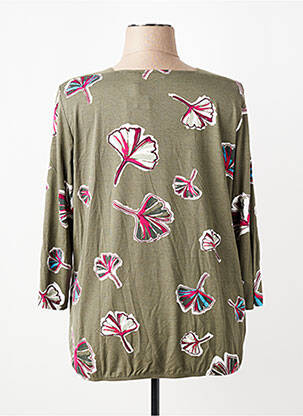 Tricou mâneci 3/4 mâneci 3/4 verde RABE femeie